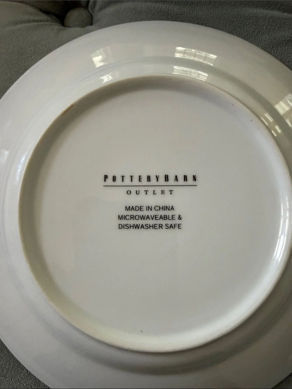 Pottery Barn Christmas dishes 8”